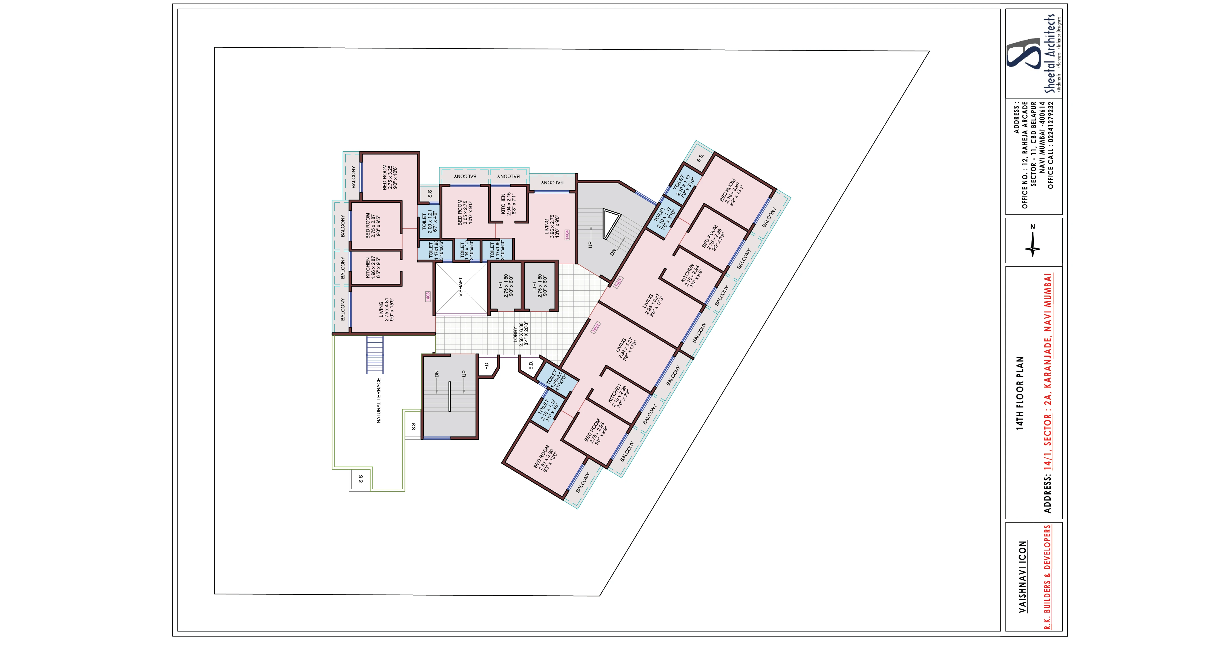 14th Floor Plan